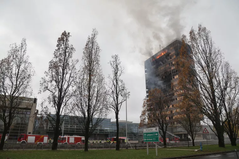 Požar na Vjesnikovom nebodeu