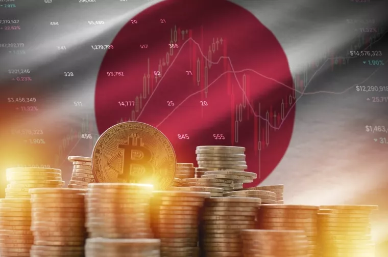 Japan, bitcoin, kriptovalute, zastava