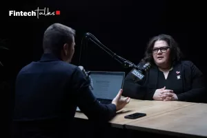 Vedrana Pribičević je 10. go&scaron;ća Fintech Talksa. Voditelj: Roko Kalafatić 