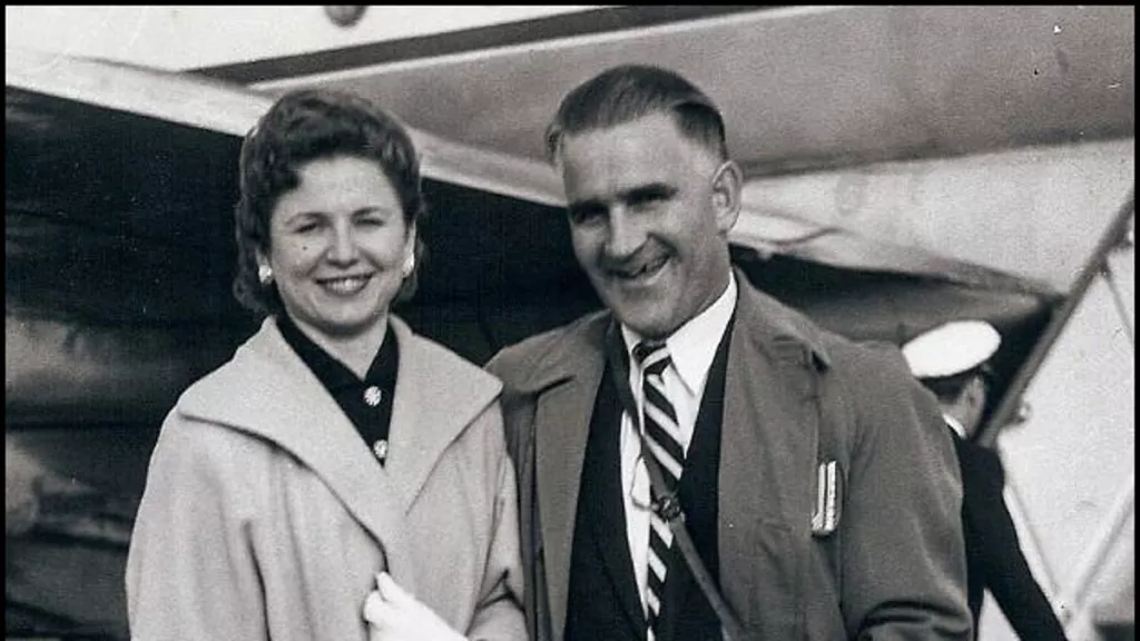 Sa suprugom Mary oko 1957.