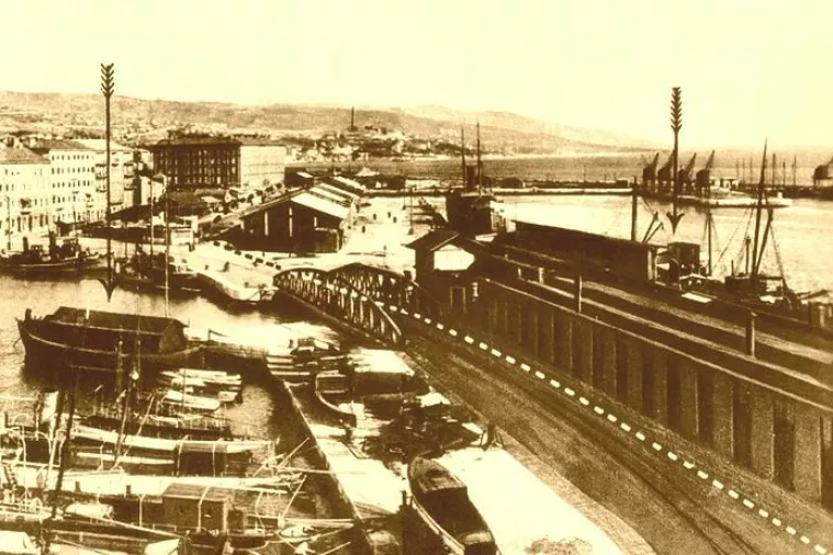 Luka Rijeka, sredina XIX. stoljeća