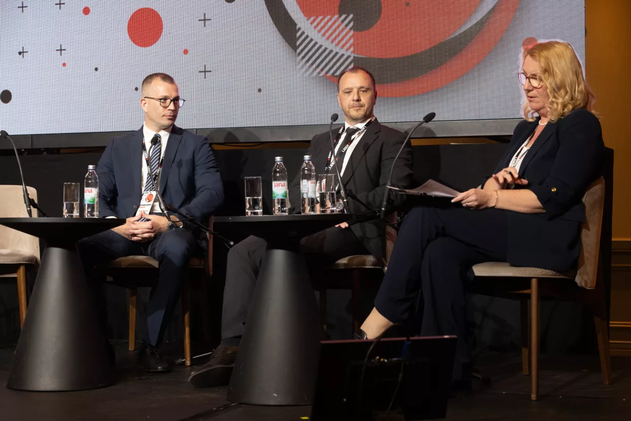 Financijski forum 2026.Okrugli stol:Rizik vi&scaron;e nije iznimka:Andrej Krvavica, Alan Jelovečki, Ksenije Pu&scaron;karić