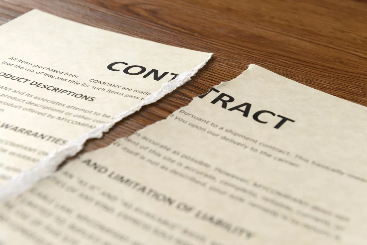 broken contract