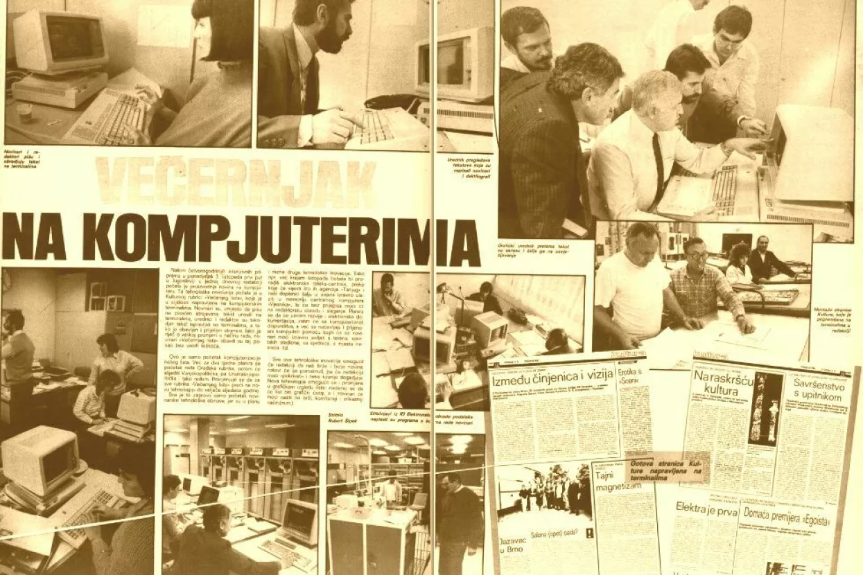 Faksimil izvje&scaron;taja o kompjuterizaciji proizvodnje u Večernjem listu&nbsp;&nbsp;&nbsp;&nbsp;&nbsp;&nbsp;&nbsp;&nbsp;&nbsp;&nbsp;&nbsp;&nbsp;&nbsp;&nbsp;&nbsp;&nbsp;&nbsp;&nbsp;