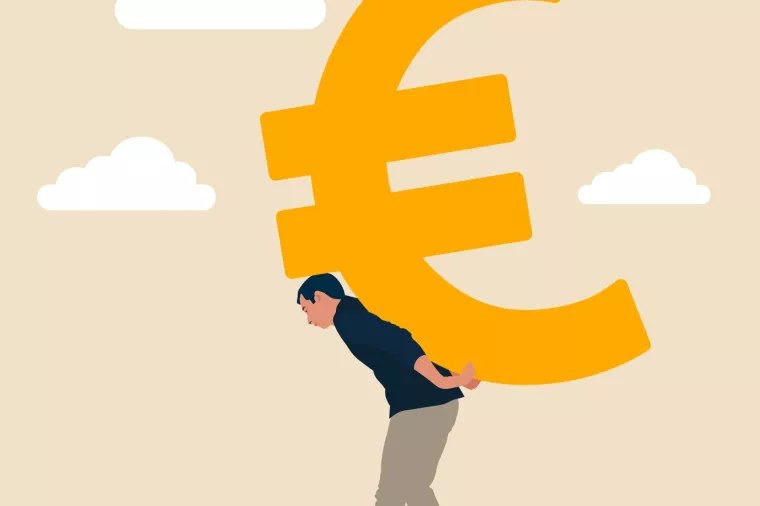 Euro, dug, te&scaron;ko
